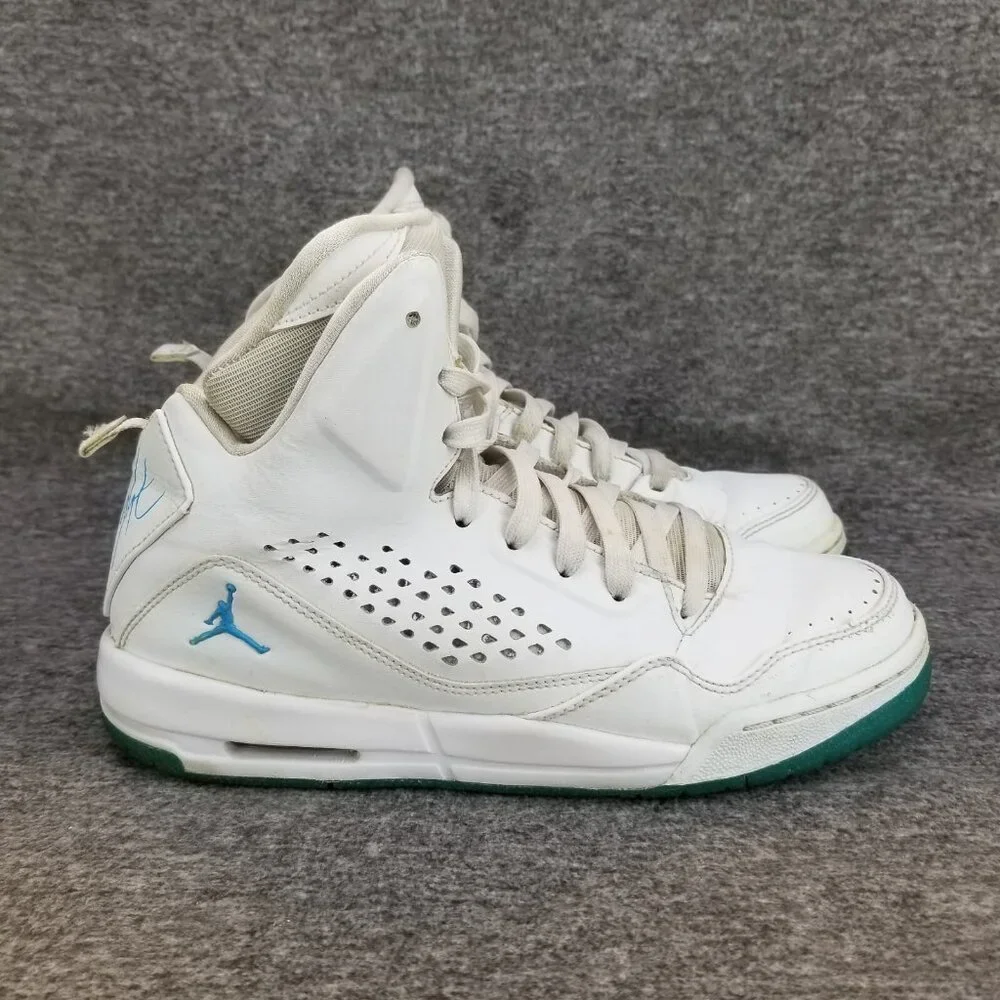✅Nike Jordan Flight SC-3 White Powder Blue Youth 6.5Y Athletic Basketball Shoes - Picture 7 of 12